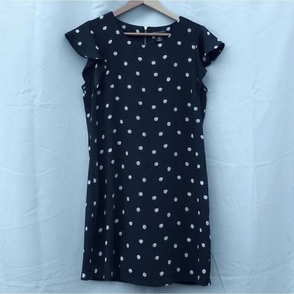 Adrienne Vittadini dress Black white dots - Picture 1 of 3